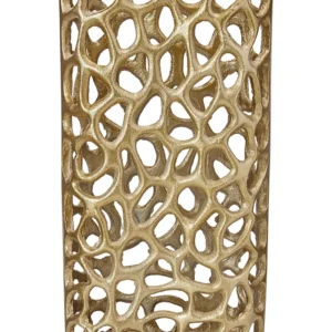 Jarro decorativo SANCHI criado à mão Metal Dourado