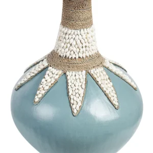 Jarro decorativo SILAU elaborado à mão Cerâmica Azul para Suculentas e Cactos