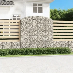 Cesto gabião arqueado 200x50x200/220 cm ferro galvanizado Clicnbuy