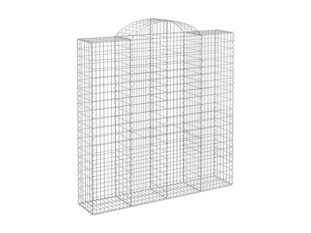 Cestos gabião arqueados 12 peças 200x50x200/220 ferro galvanizado Clicnbuy