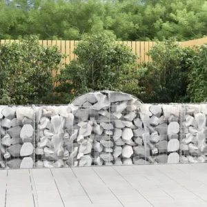 Cestos gabião arqueados 9 peças 200x50x80/100cm ferro galvanizado Clicnbuy