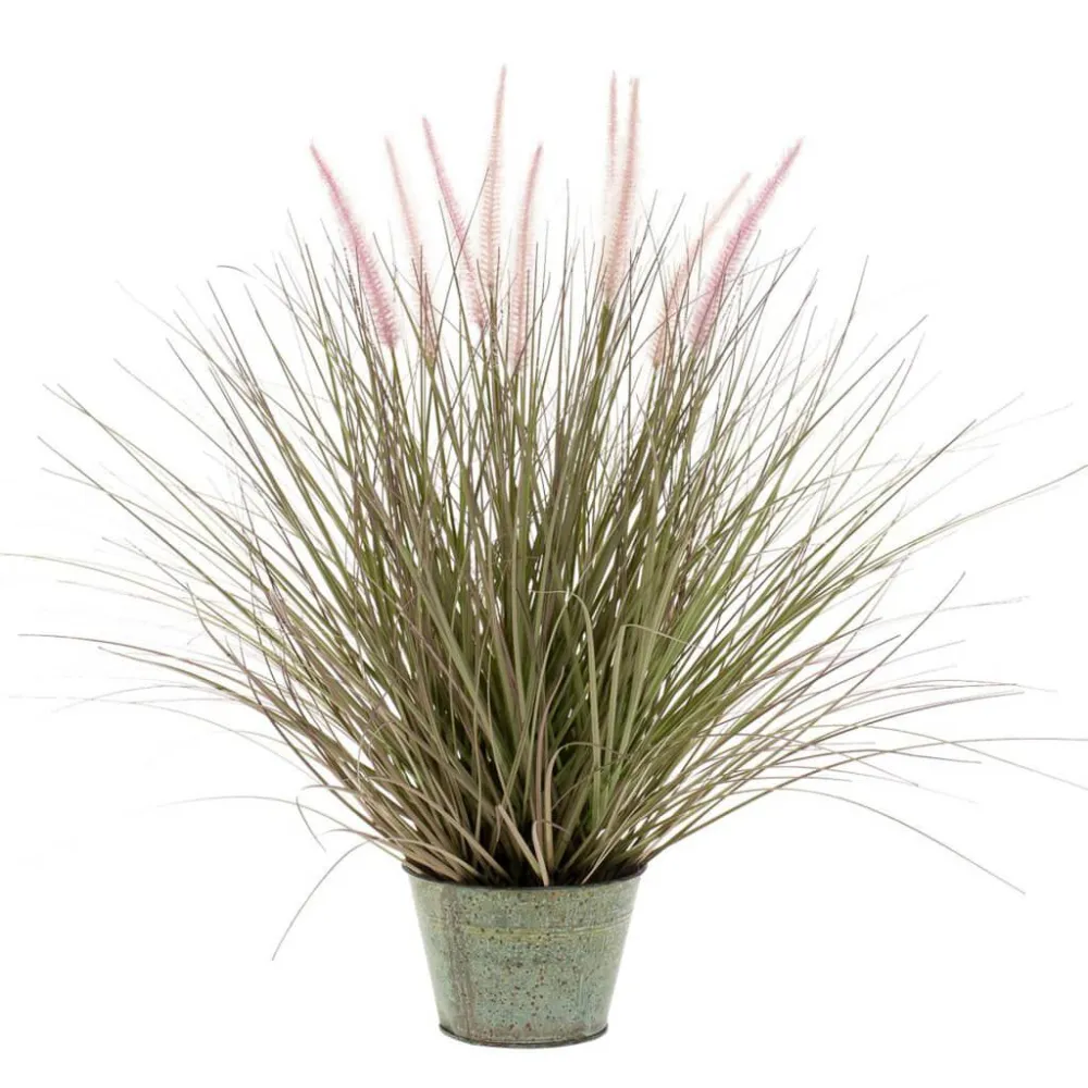 Emerald Capim artificial 58 cm em vaso de zinco Urban Jungle