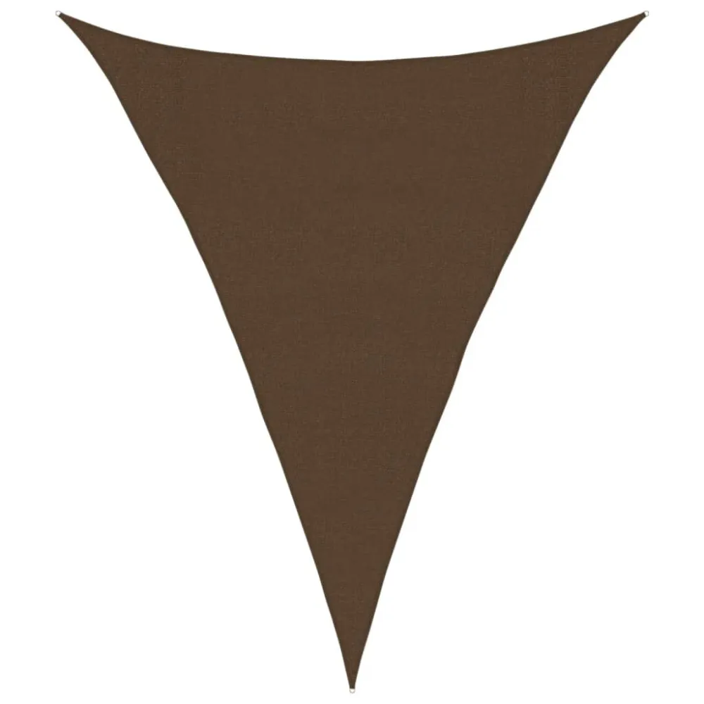 Guarda-sol com Inclinação Para-sol estilo vela 160 g/m² 3x4x4m PEAD castanho