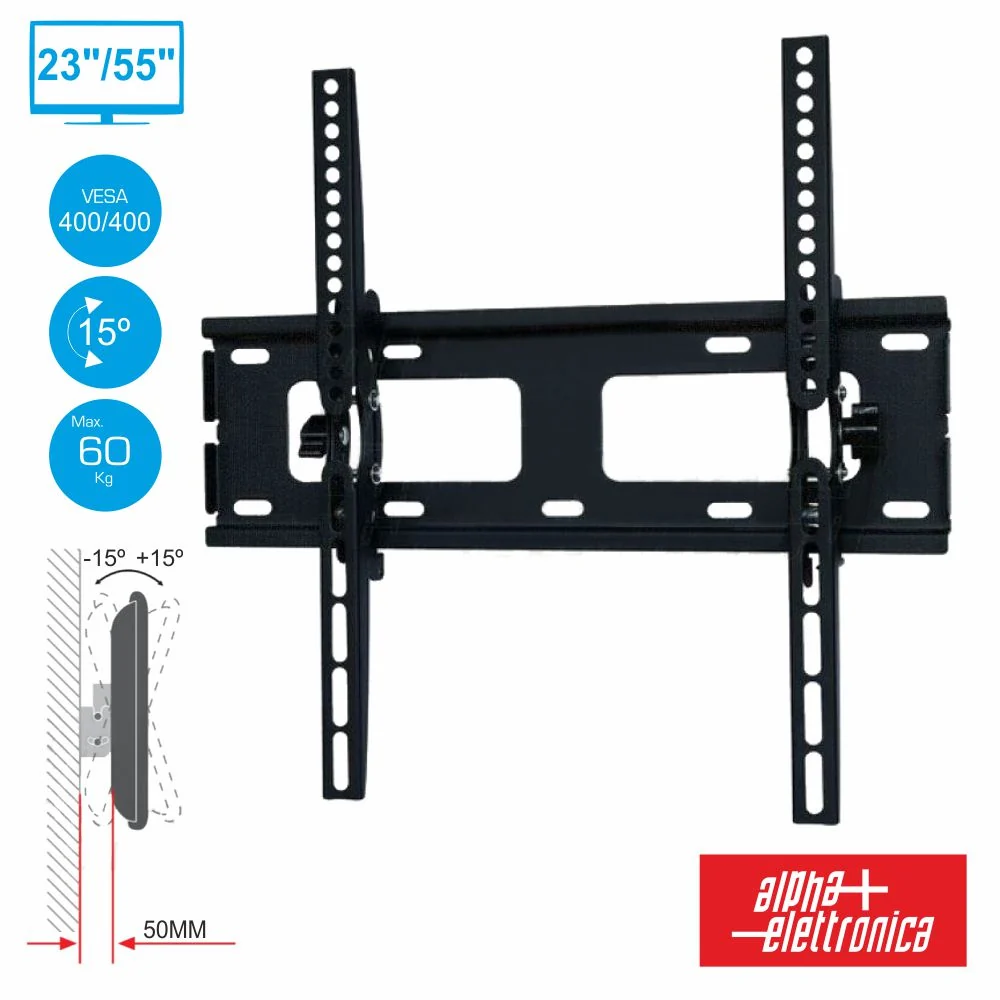 Lanterna Decorativa Suporte Lcd/Led 23/55" 50Kg -15º/+15º Vesa 400 Alpha