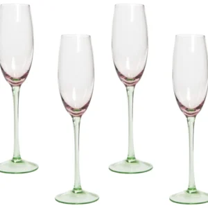 Champagne Flutes DIOPSIDE Set 4 Rosa