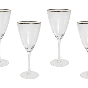 Copos de vinho TOPAZ Conjunto de 4 Transparente