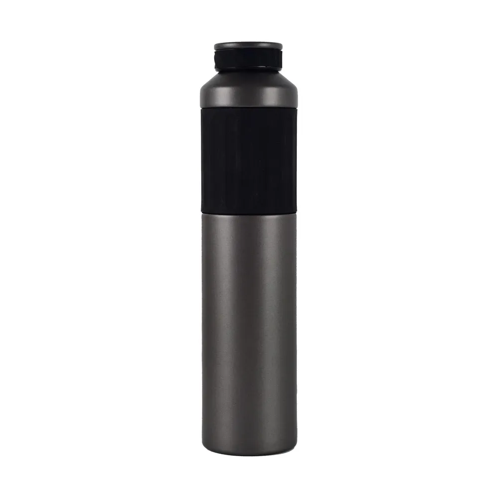 Garrafa 500ml Preta ço Inox