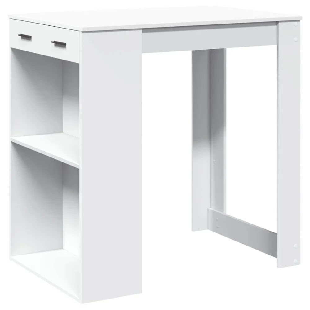 Mesa de bar 102x70x103,5 cm derivados de madeira branco